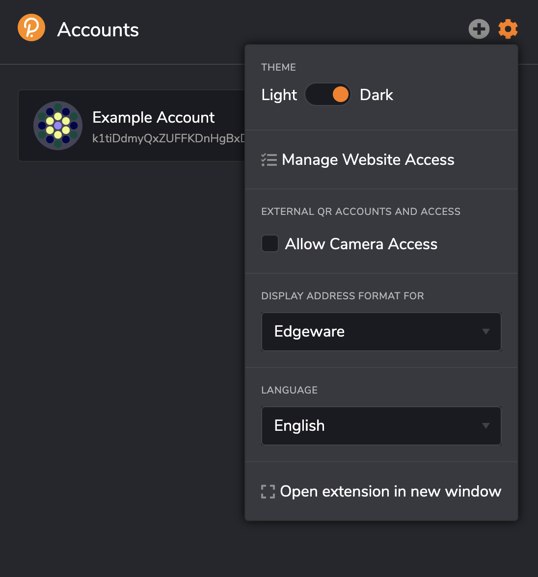 Set Address for Edgeware Mainnet